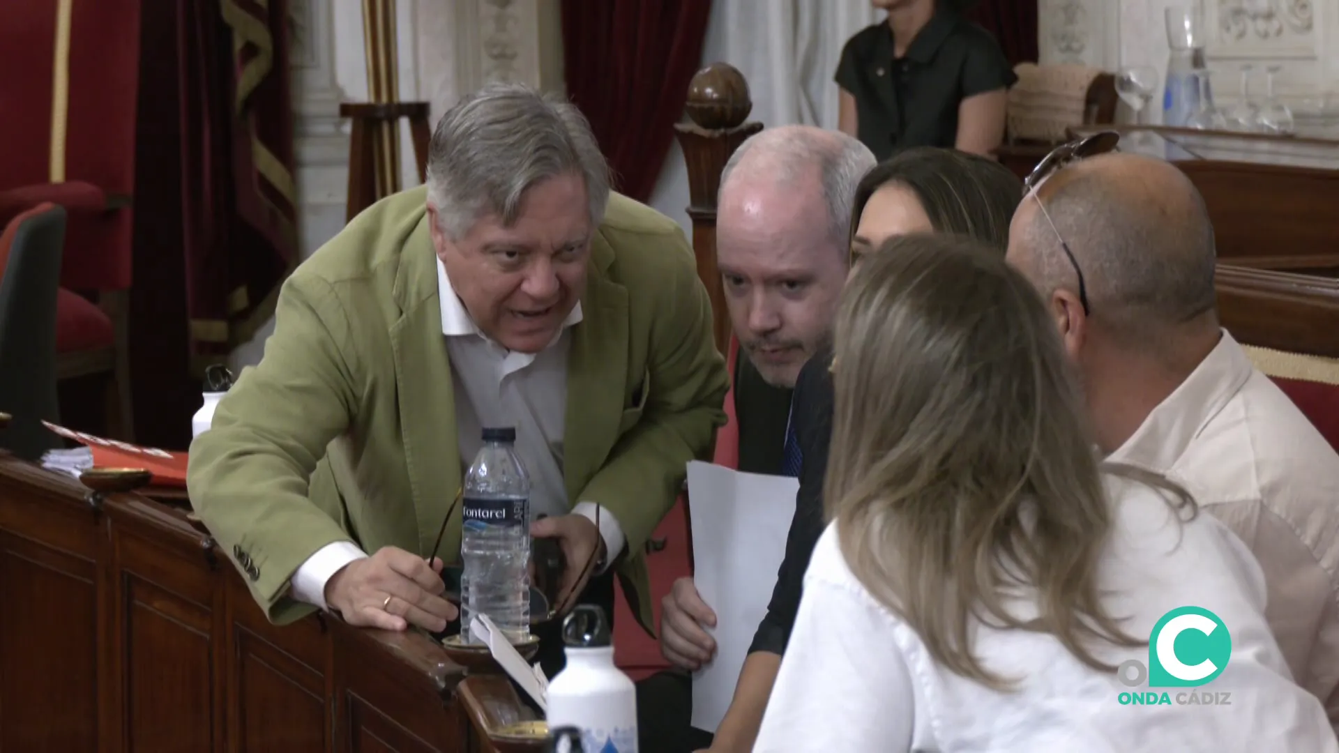 Ediles de la oposición en el Salón de Plenos en una imagen de archivo