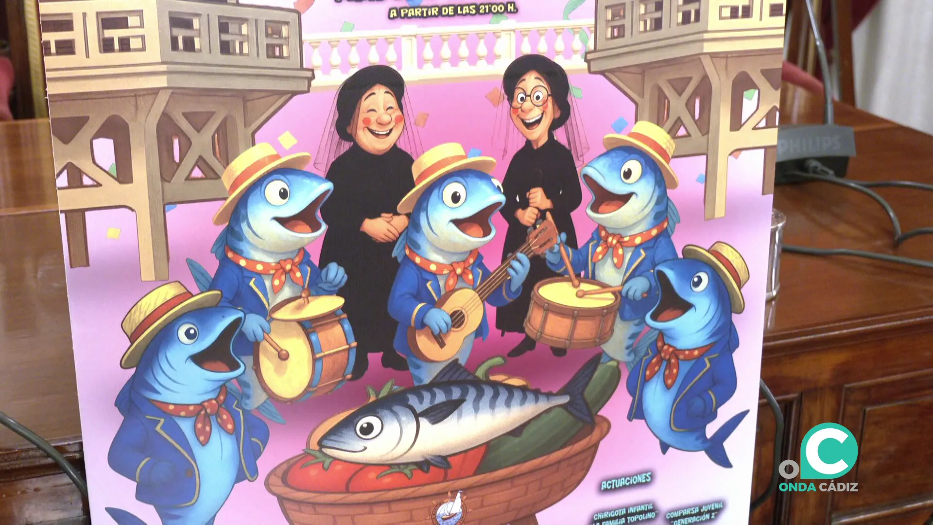 Detalle de la obra que difunde la participación a la fiesta que despide el estío para el 22 de agosto.