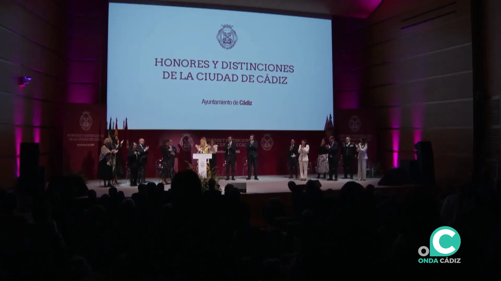 imagen de la ceremonia celebrada el pasado 2024 en la capital gaditana