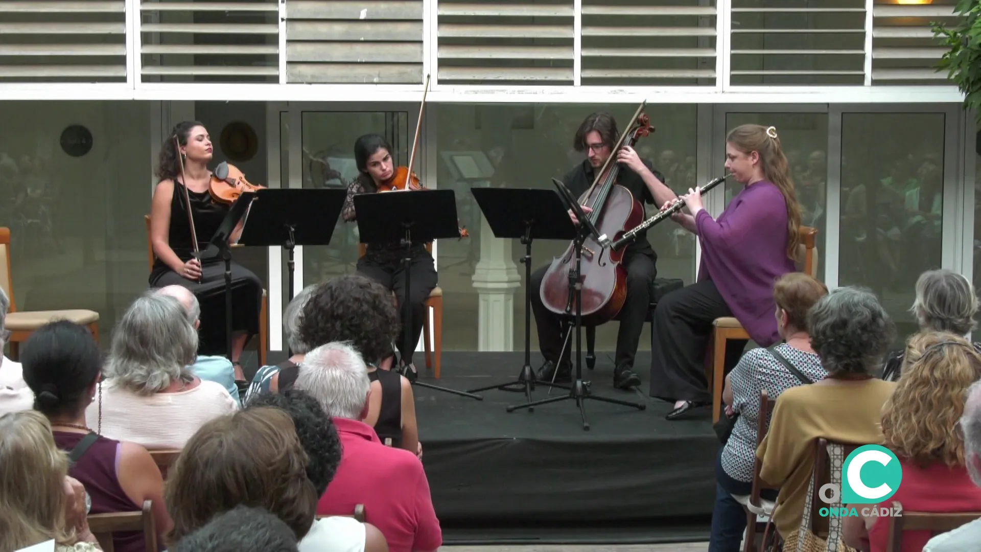 Un momento de la actuación del pasado lunes en el ECCO