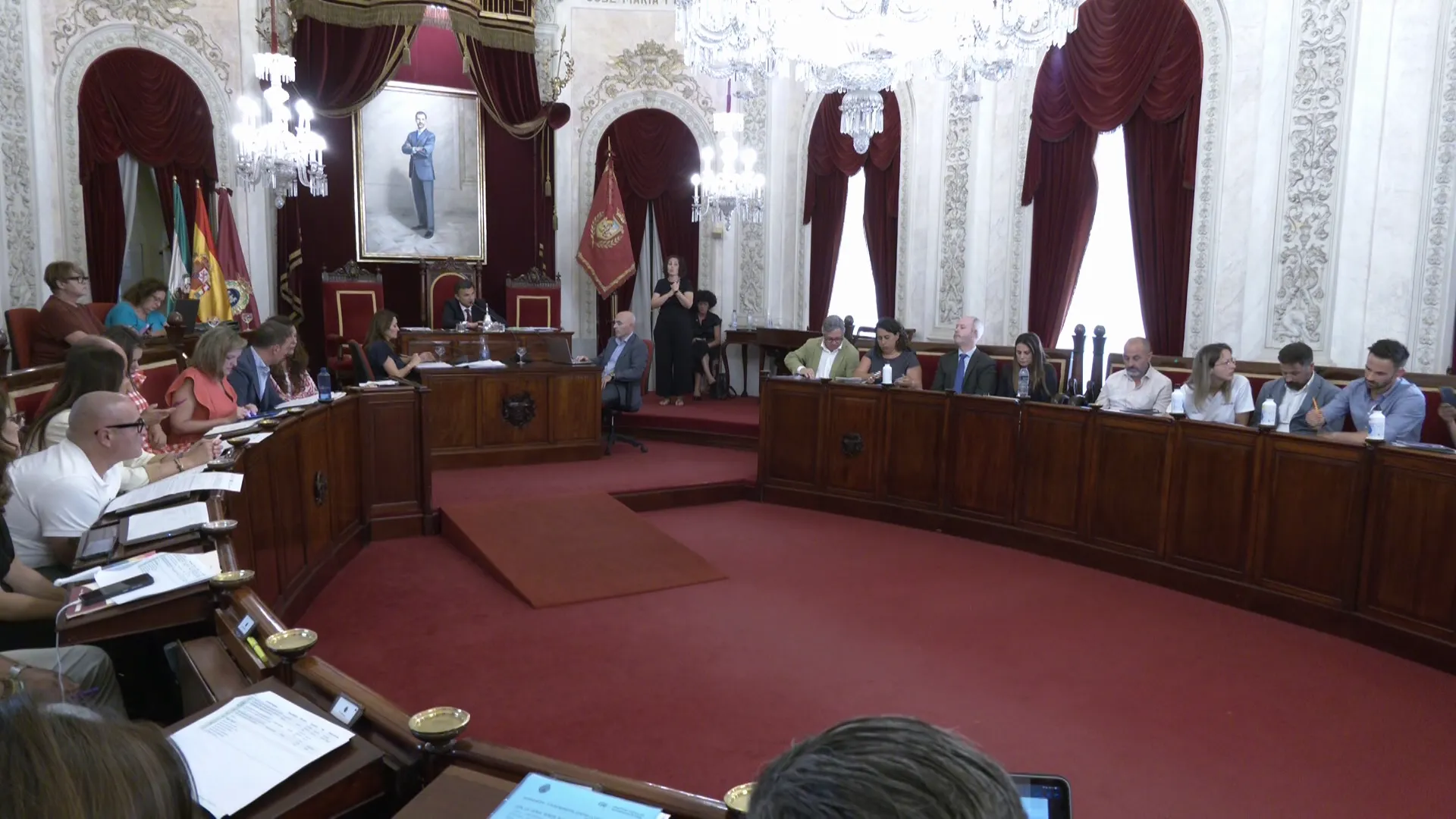 Arco plenario de la pasada sesión del mes de junio