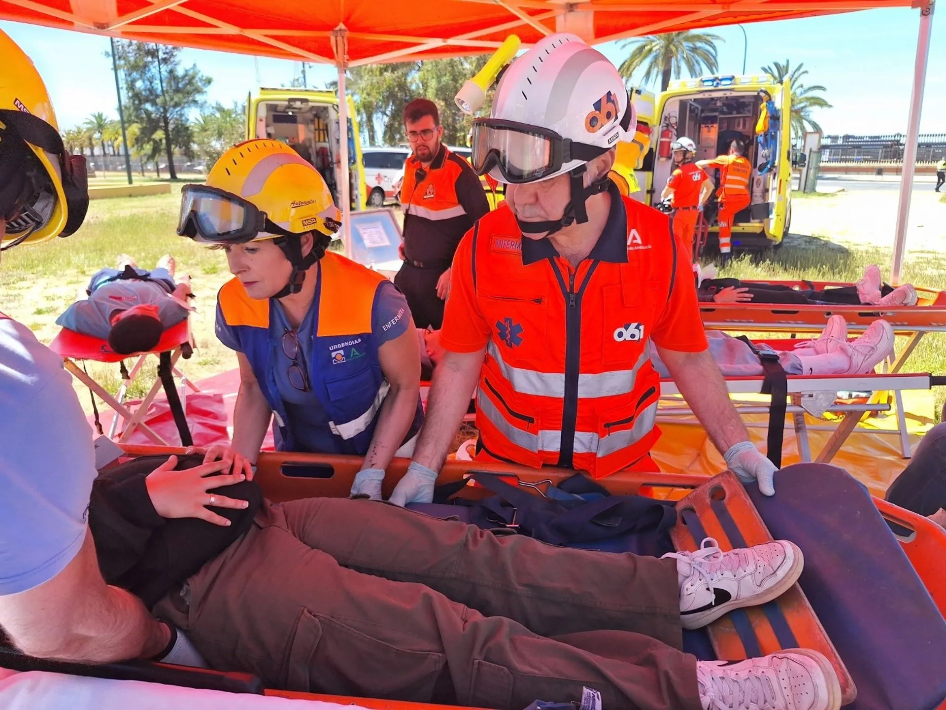 Simulacro de una situación de emergencia