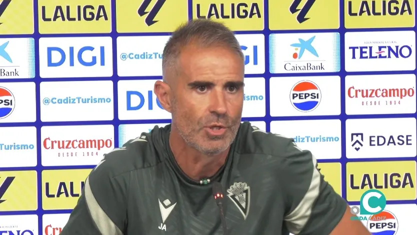 Garitano en su comparecencia de prensa