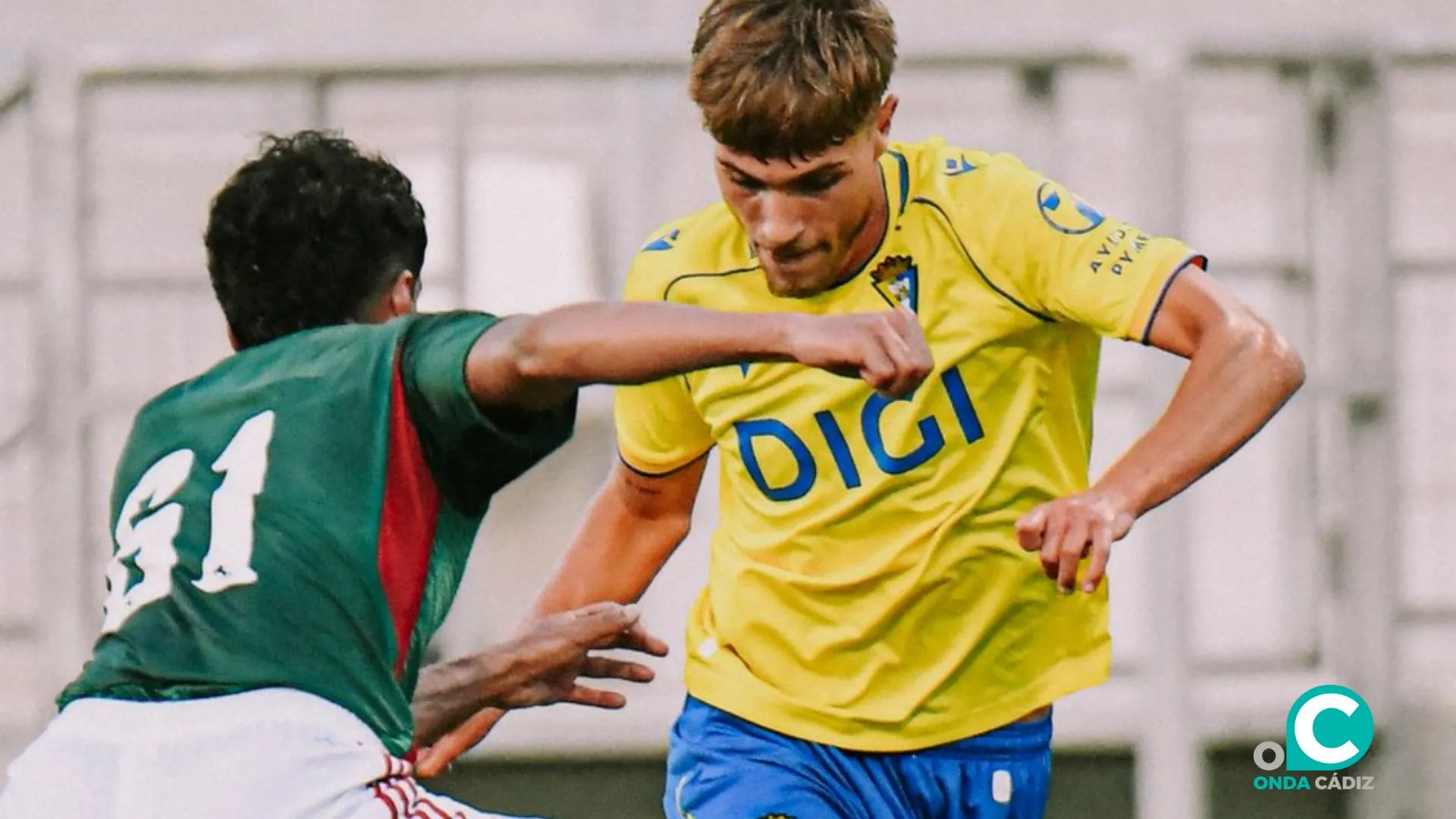 De la Rosa tuvo minutos en la segunda mitad (Foto: Cádiz CF)