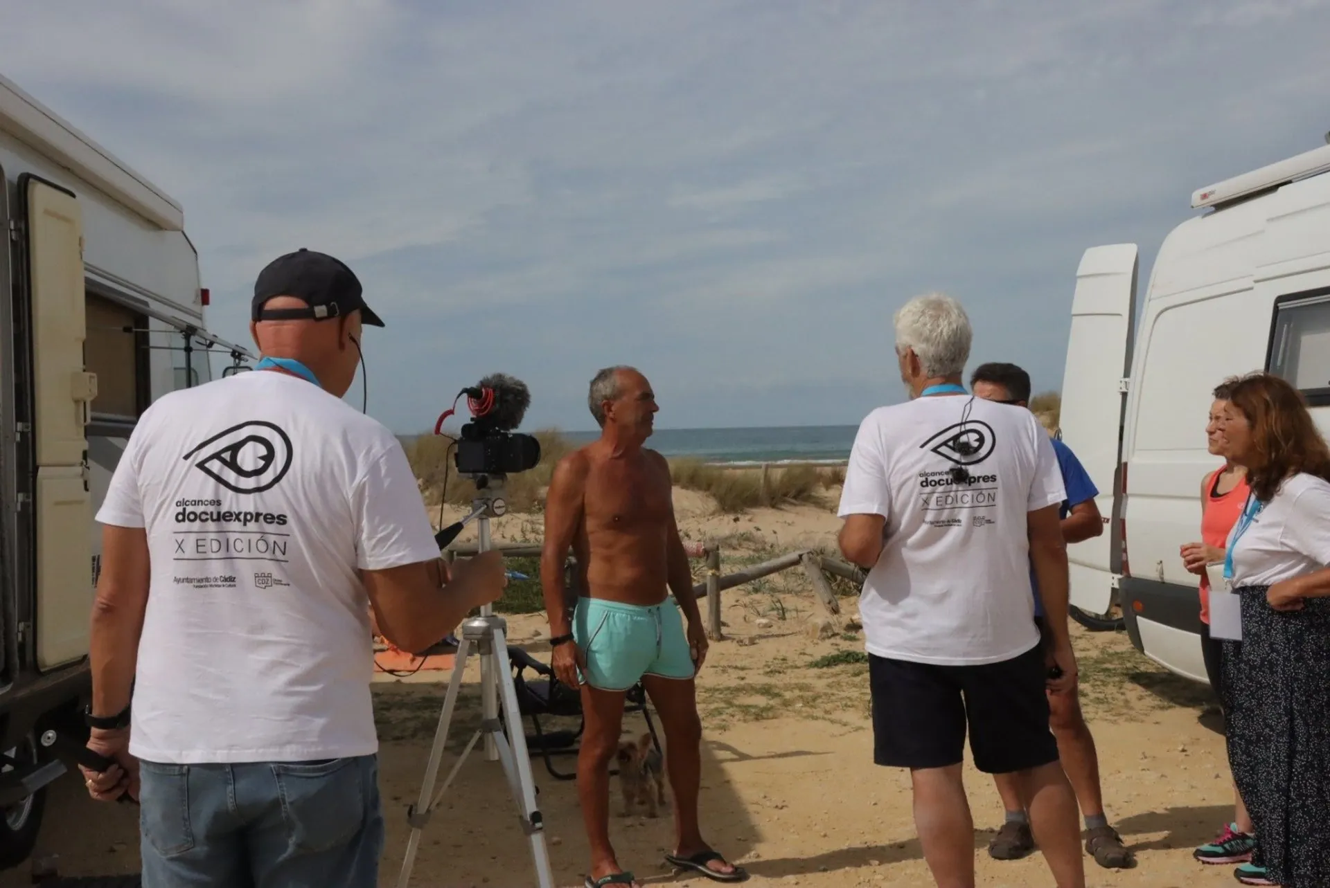 Rodaje en una imagen de archivo