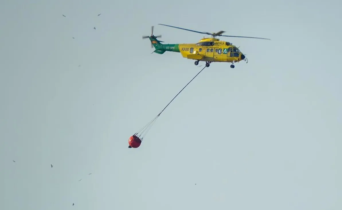 Un helicóptero del Plan Infoca en una imagen de archivo