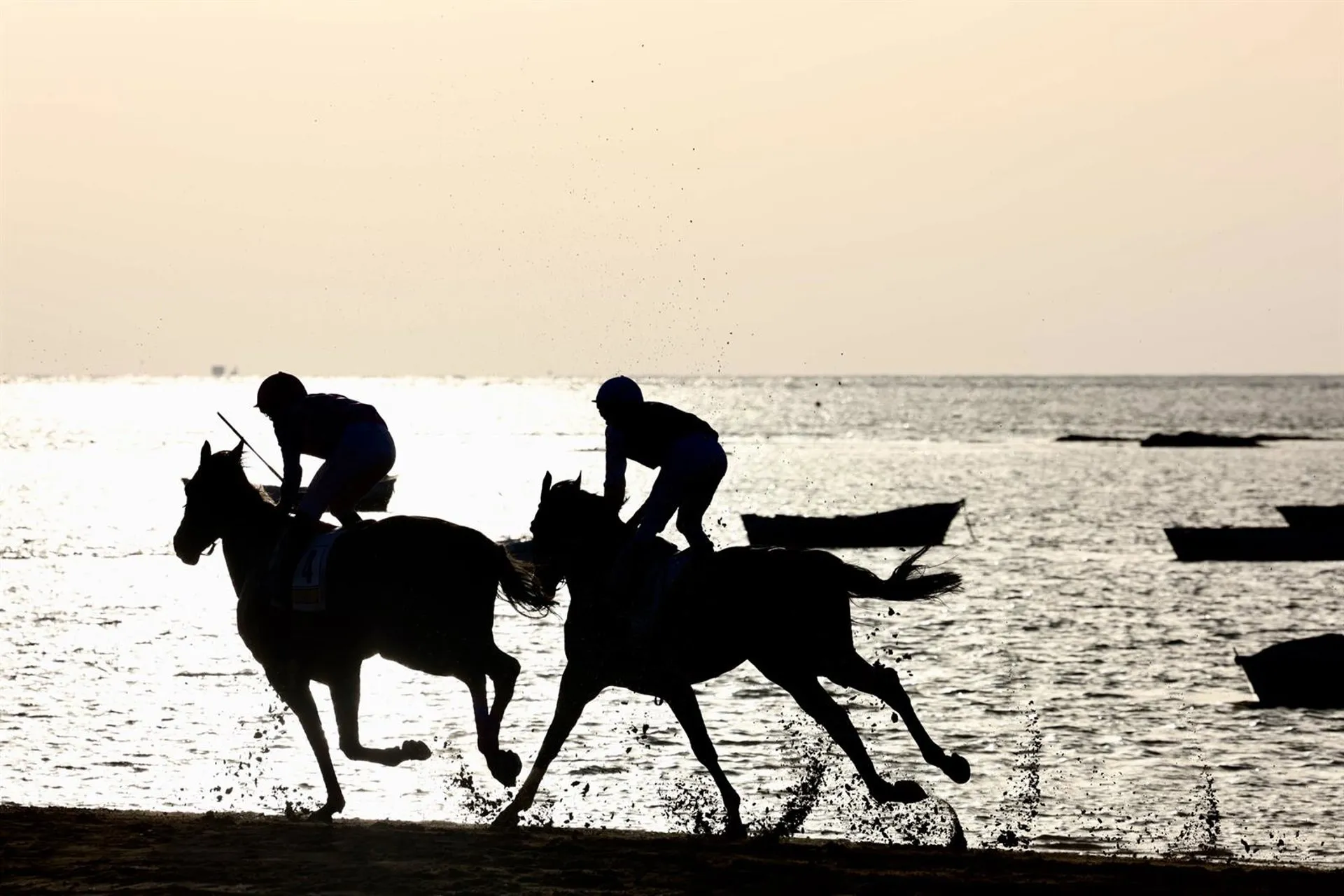 Jinetes en el trasncurso de una de las pruebas