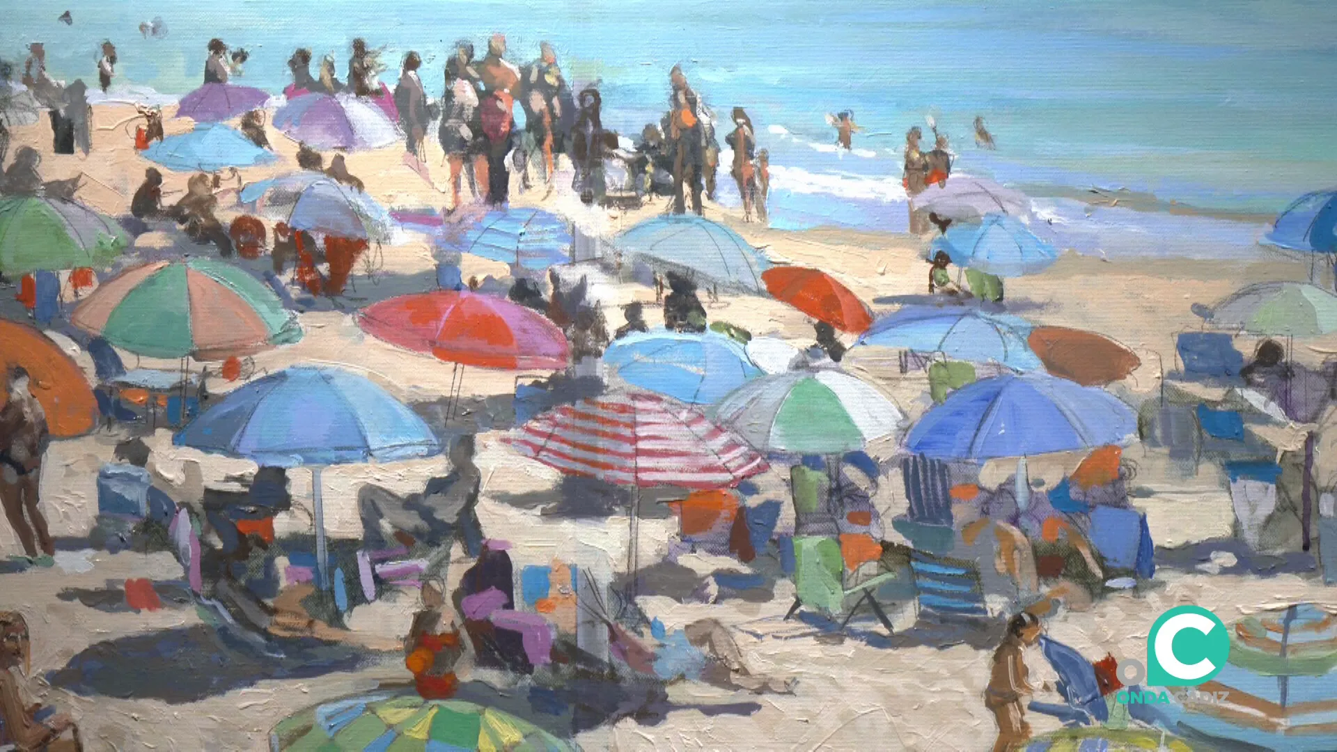 Una de las obras del artista donde plasma sus paraísos personales muy vinculados a su ciudad