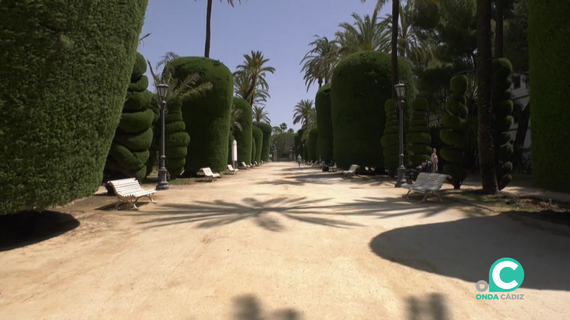 Imagen de los jardines de Genovés en la capital gaditana