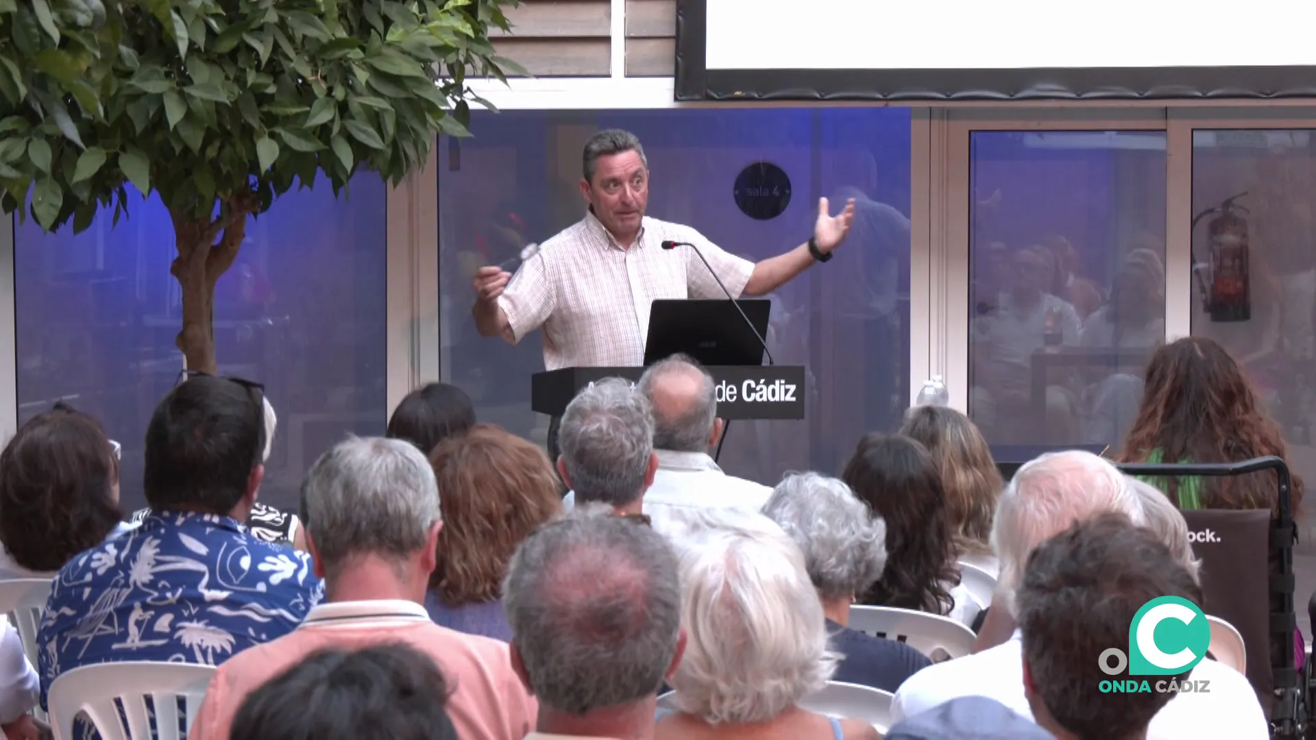 José Antonio Aparicio durante su intervención el pasado jueves en el ECCO