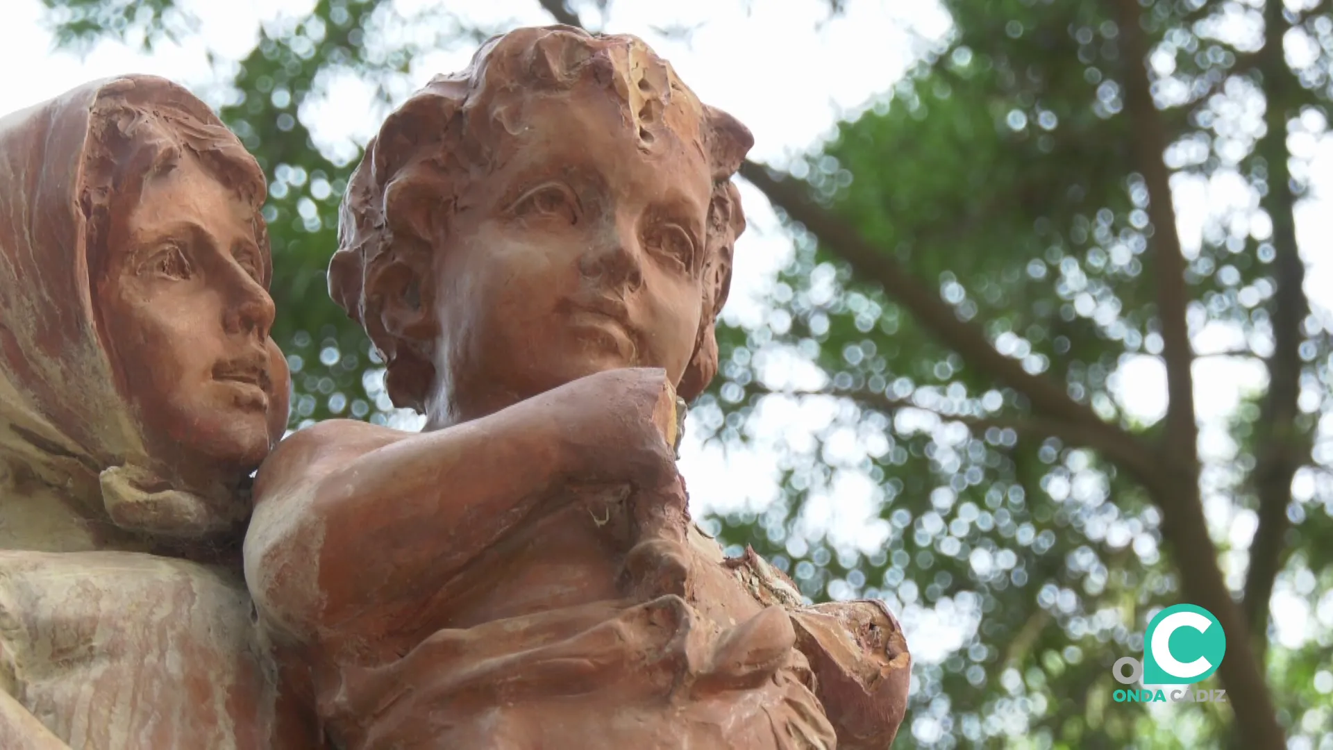 Detalle de  los daños causados a las emblemáticas imágenes de la ciudad