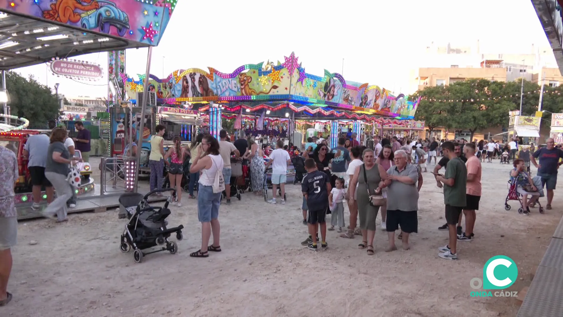 Mucha animación en la zona de atracciones el pasado miércoles