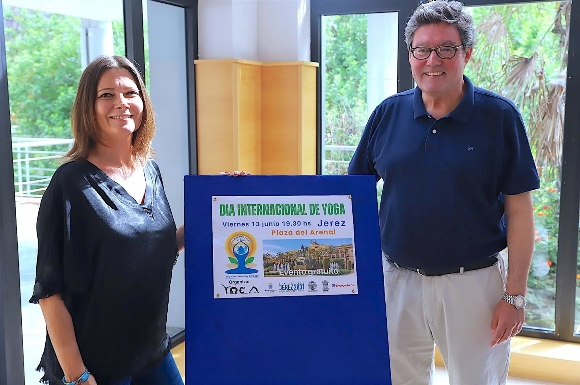 Aparicio en un acto de presentación durante su etapa dentro del consistorio jerezano