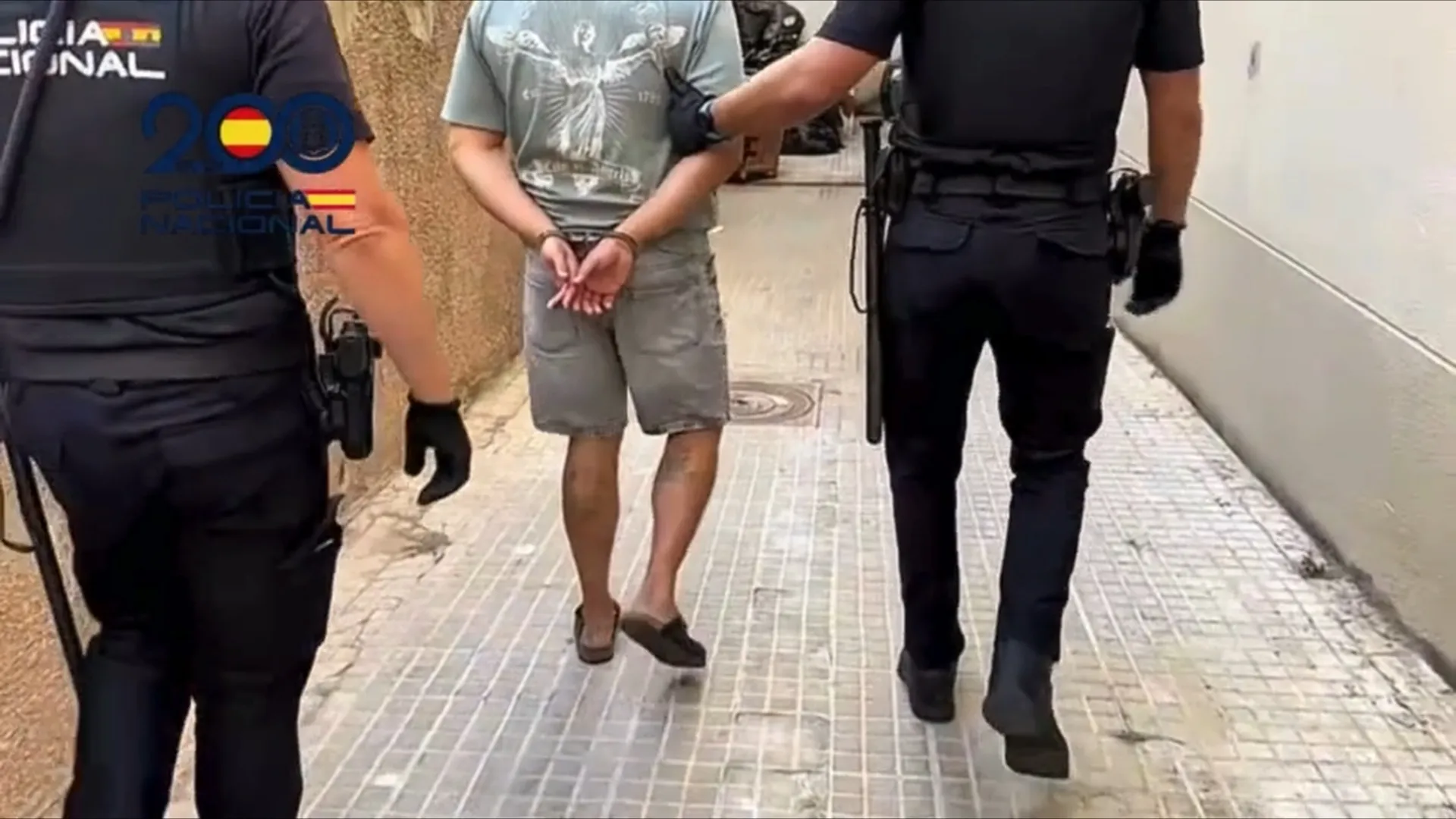 Imagen del momento de la detención. 