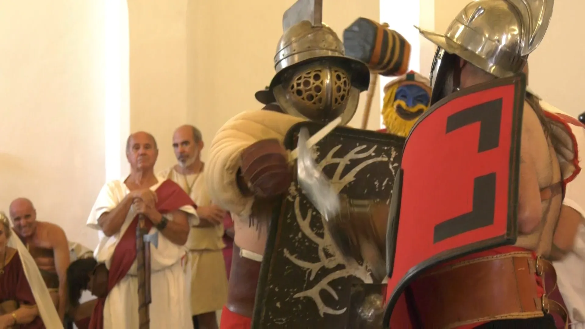 Un momento del combate en el Baluarte de la Candelaria.