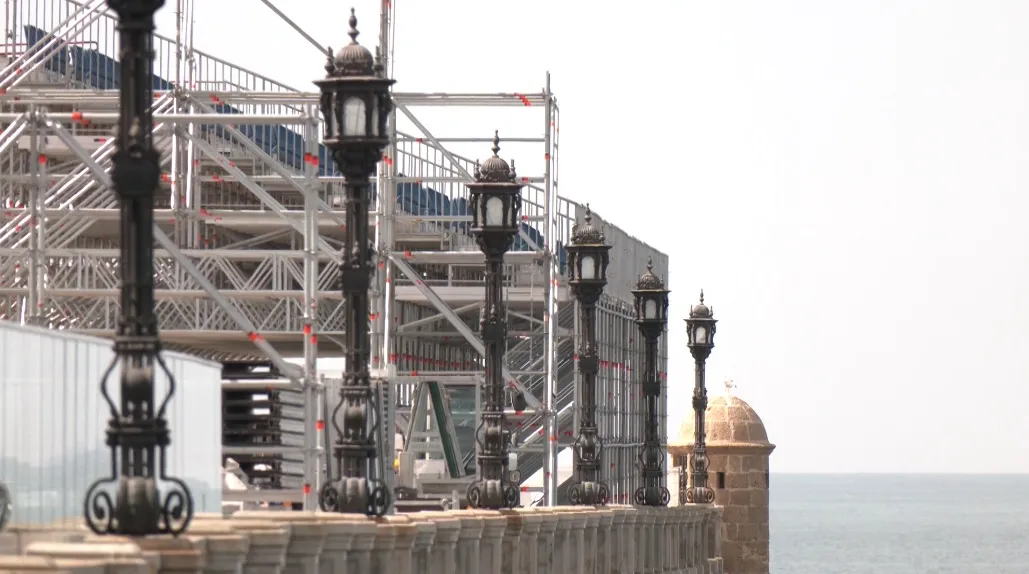 El paseo de Santa Bárbara se encuentra inmerso en los preparativos de la Sail GP.