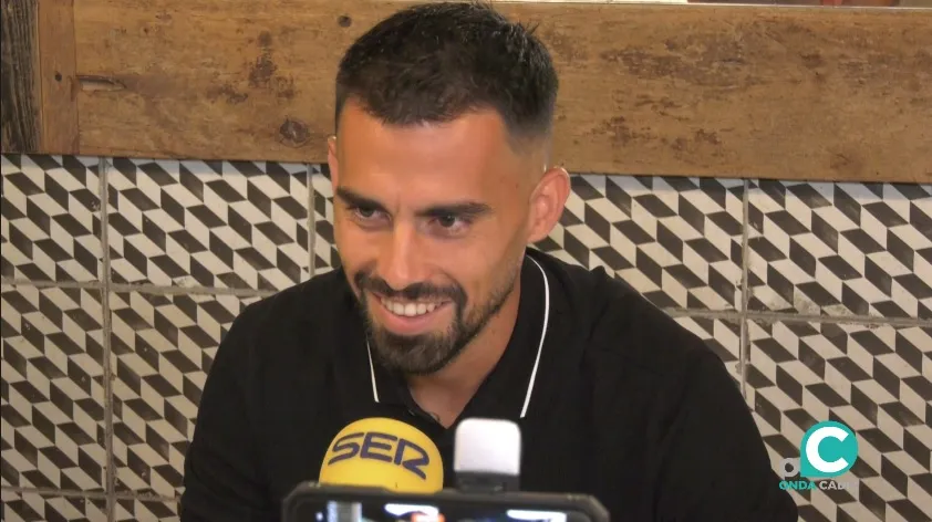 Suso durante el desarrollo de la entrevista