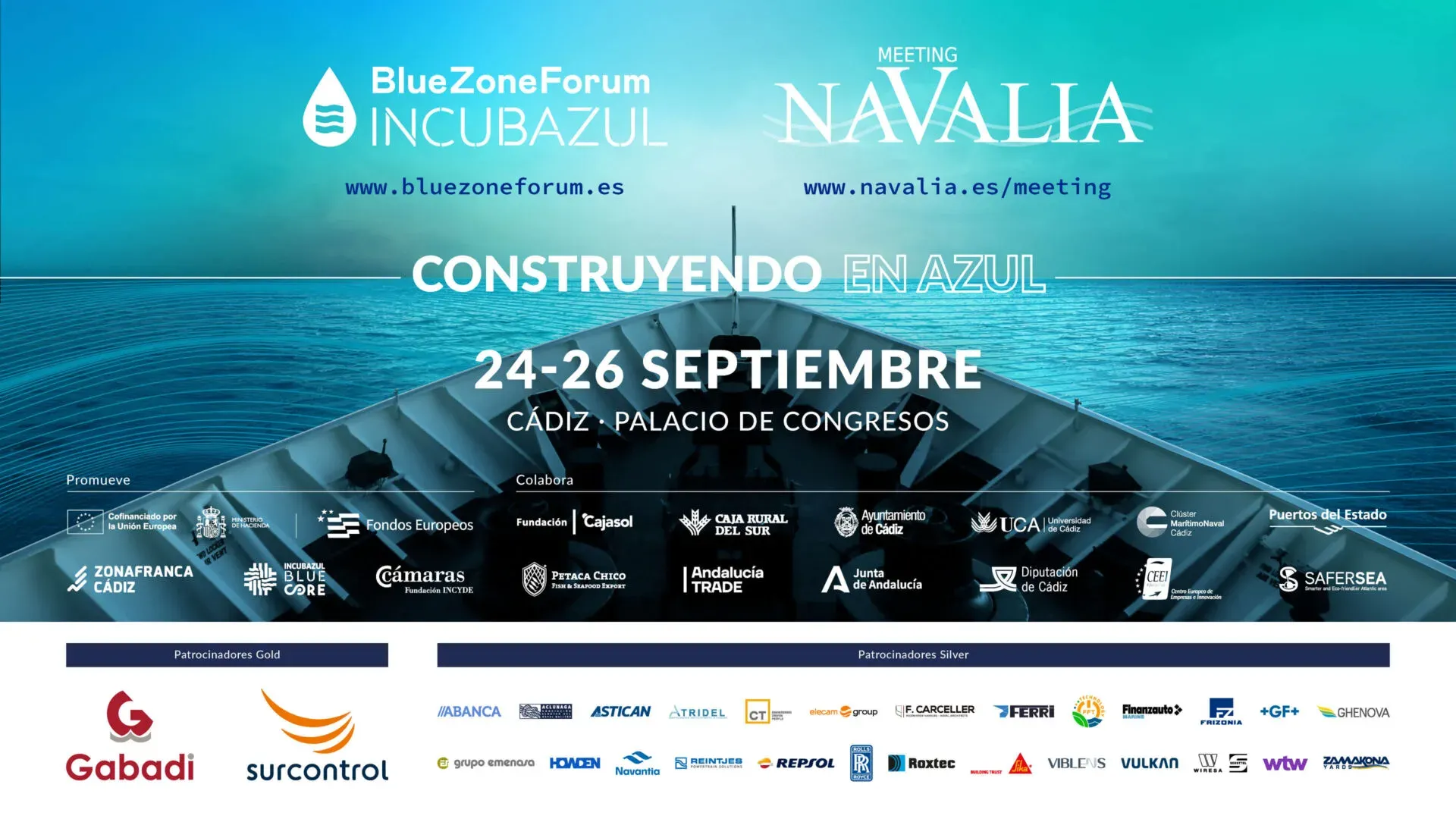 Cartel de la nueva edición del Blue Zone Forum.