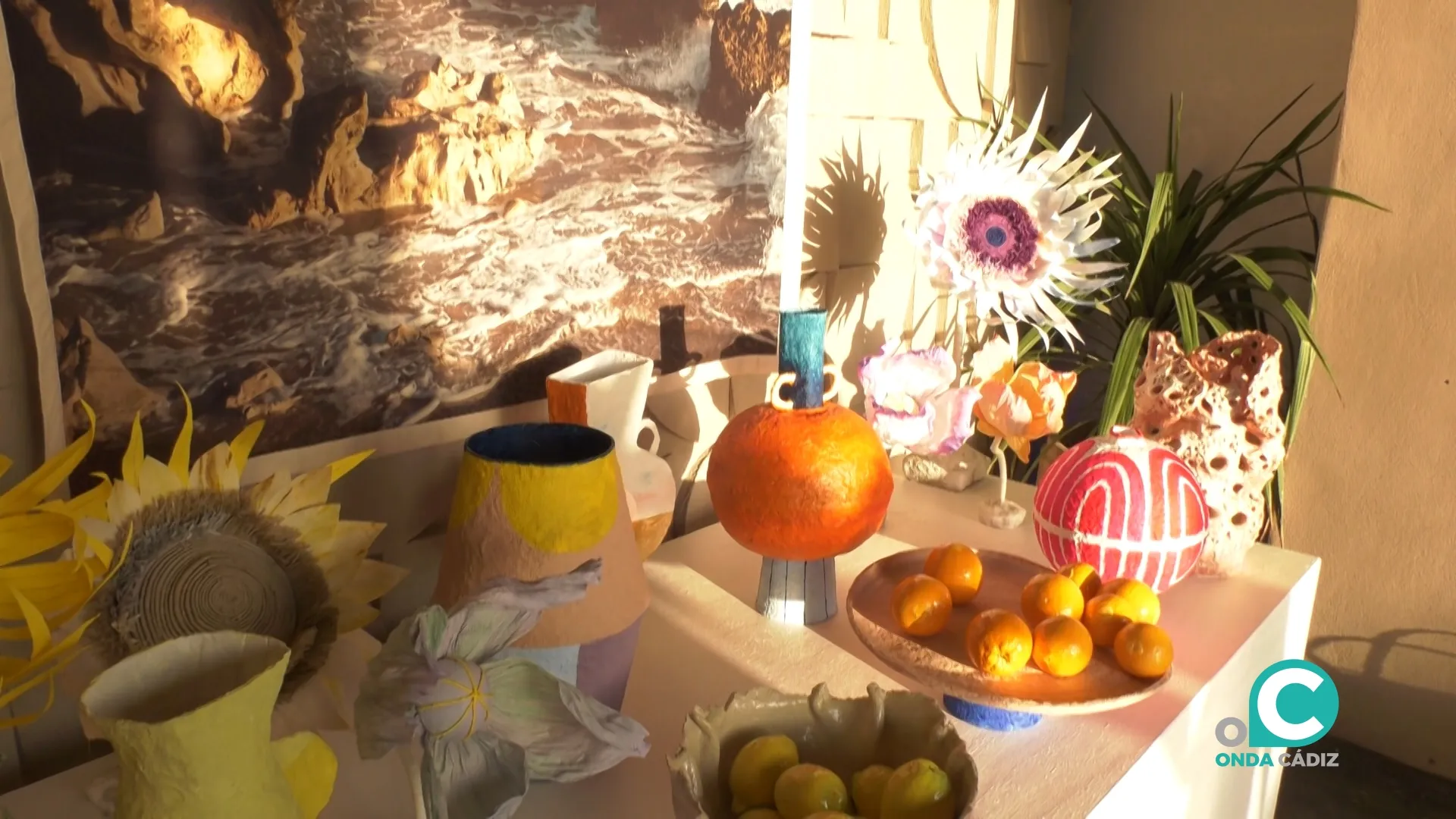 Instalación artística en el nuevo Beach Club Calachica.