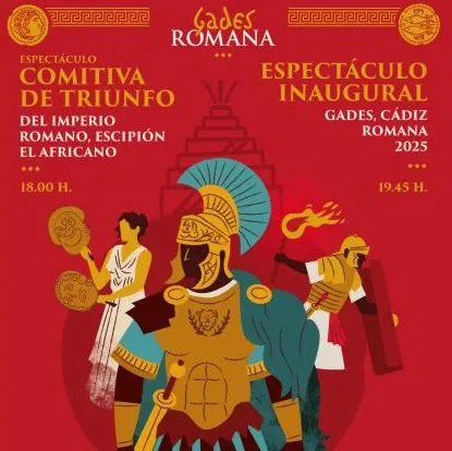 Cartel del espectáculo 'Comitiva de Triunfo del Imperio Romano, Escipión El Africano'.