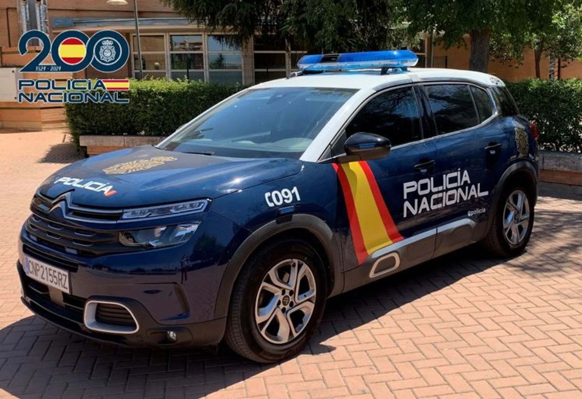 Vehículo de la Policía Nacional.