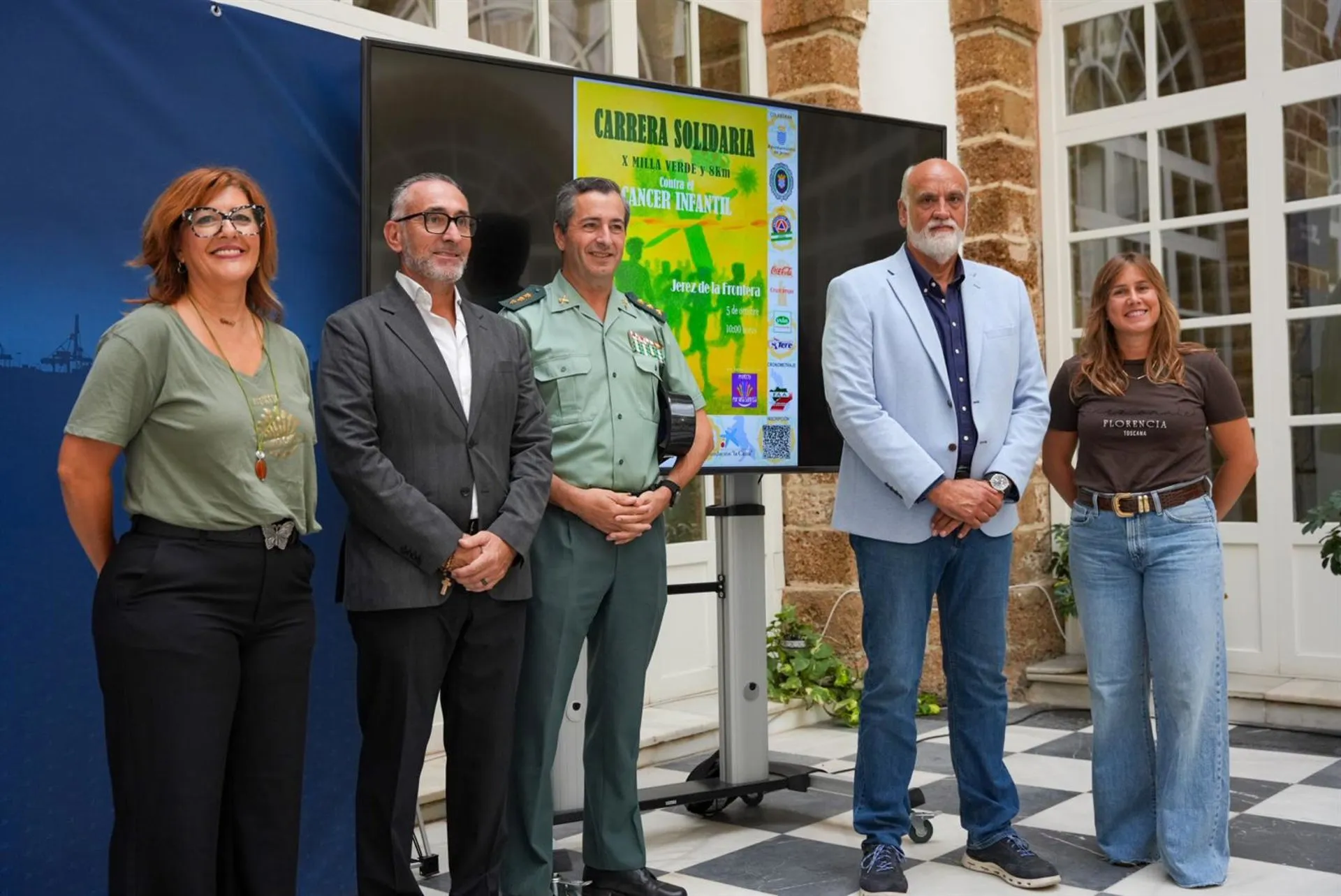 Presentación de la carrera solidaria La Milla Verde y los 8KM en la Diputación, con el vicepresidente Javier Vidal.