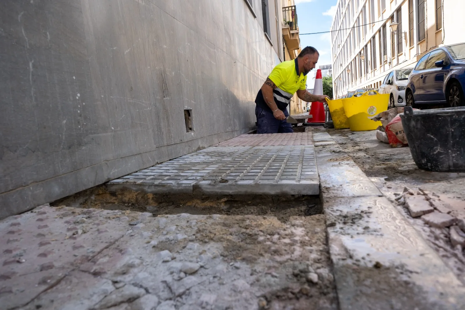 Operarios en algunos de los trabajos que está real.izando actualmente