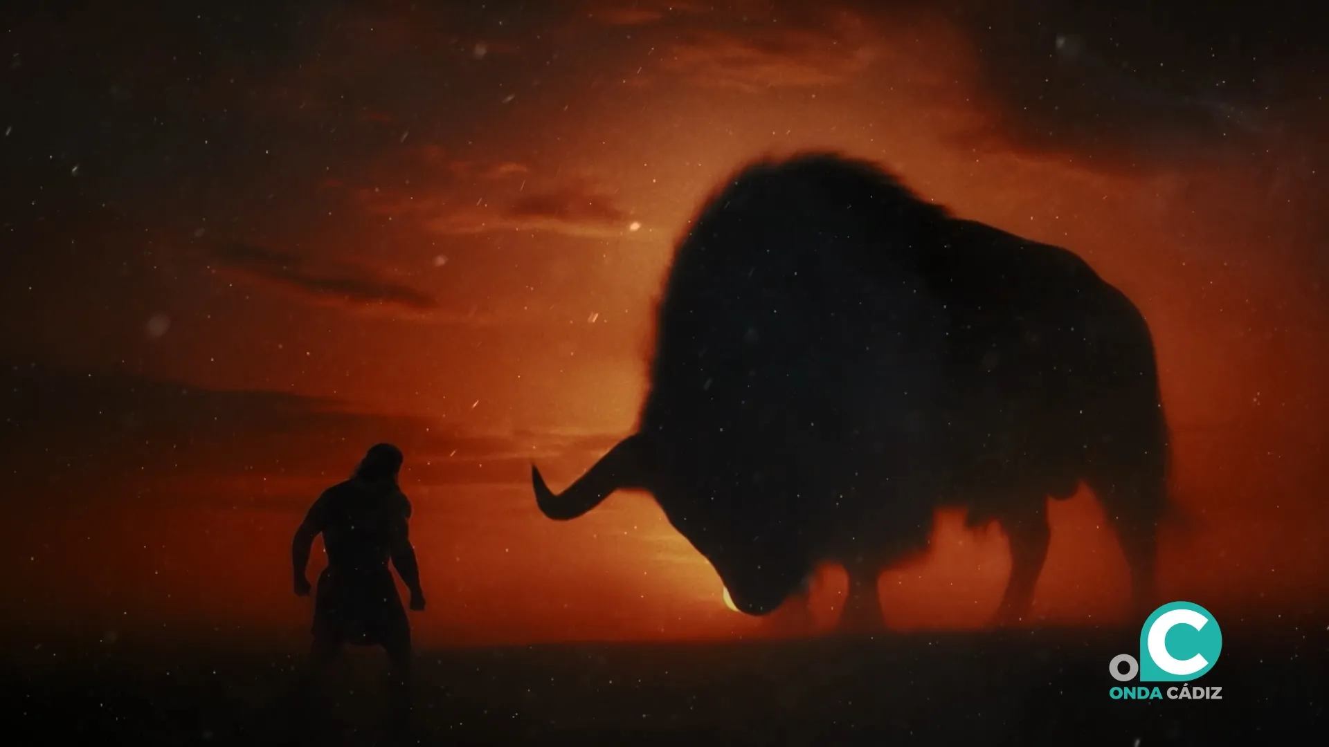 Imagen del spot promocional de Gades Romana realizado por Onda Cádiz Televisión. 