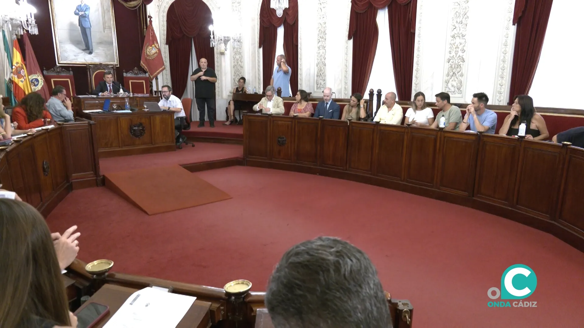 Sesión ordinaria del Pleno del Ayuntamiento de Cádiz. 