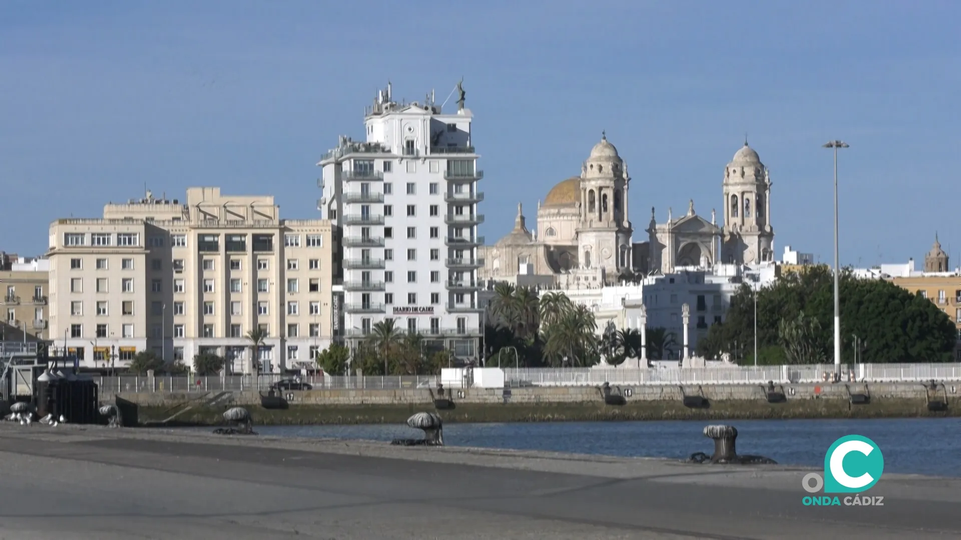 Muelle de la ciudad de Cádiz. 