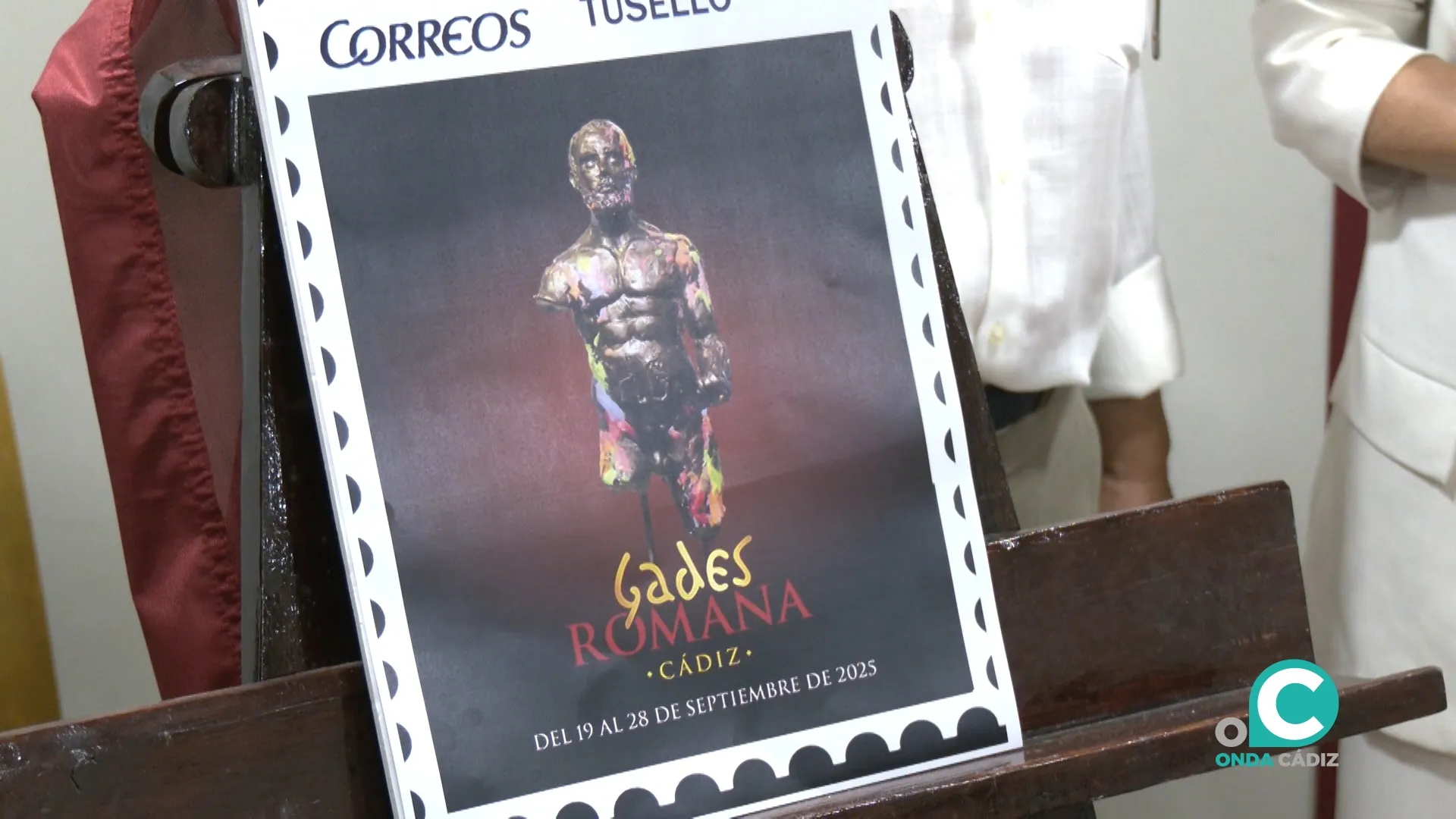 Sello “Gades, Cádiz Romana”.