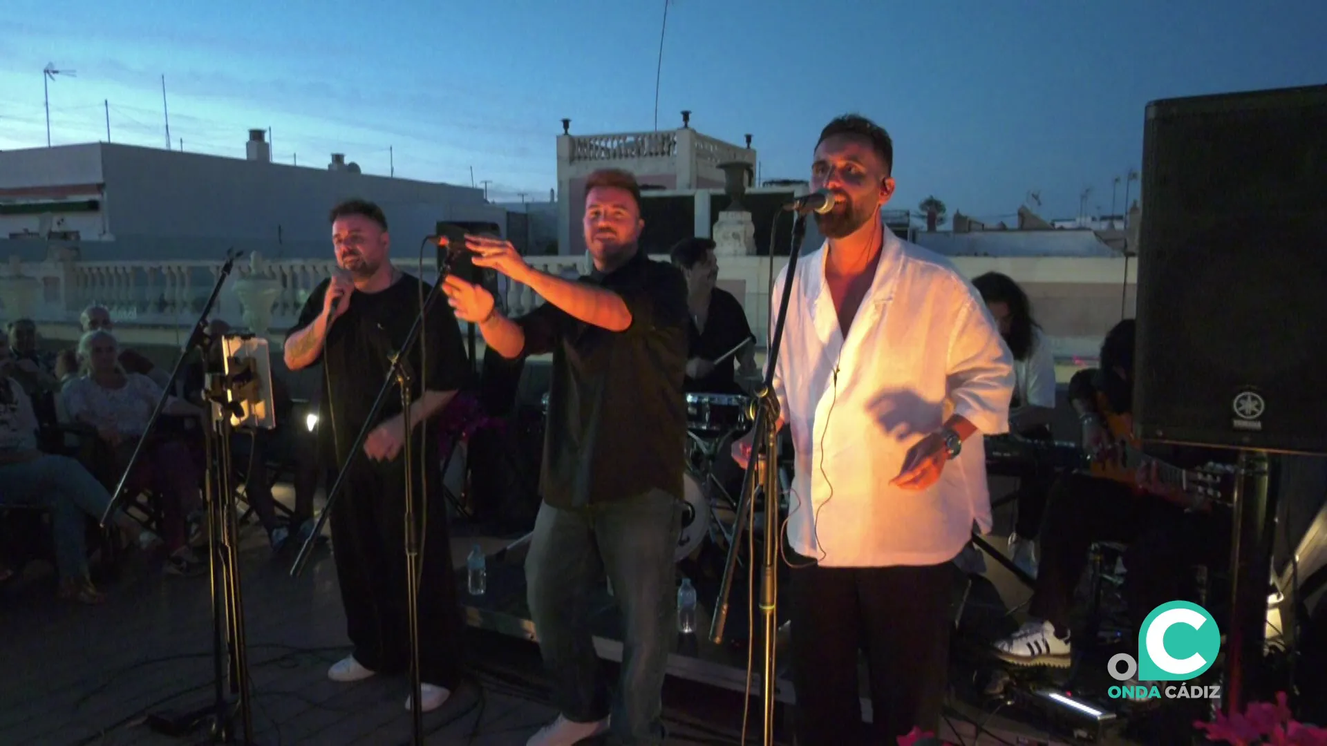 Un momento de la actuación durante el pasado miércoles