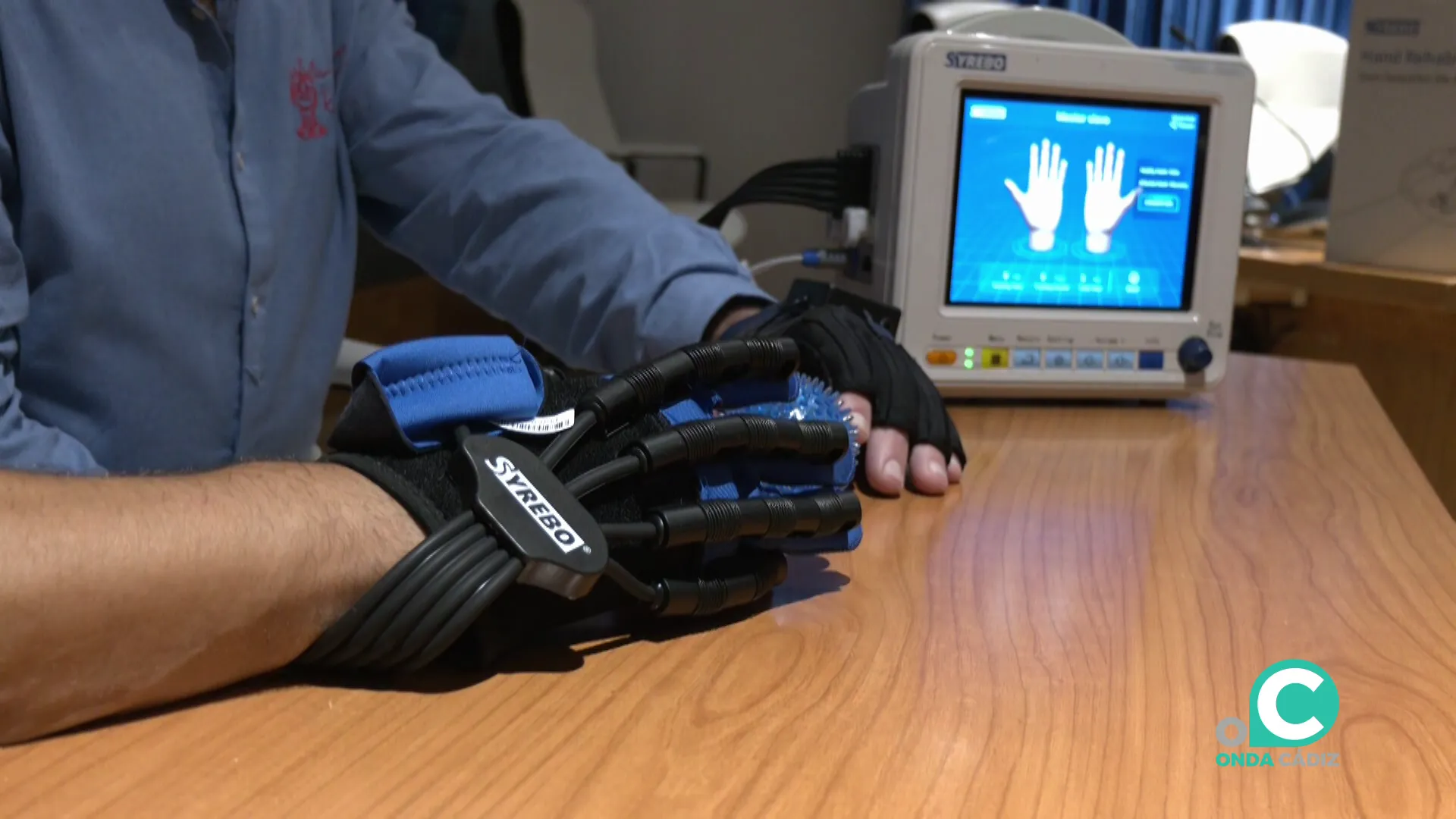 Detalle del nuevo instrumento que permitirá la realización de ejercicios terapéuticos personalizados.