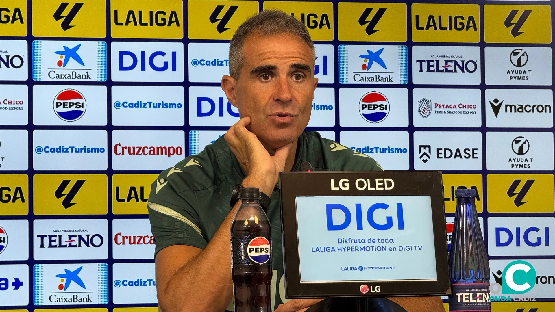 Garitano durante su comparecencia de prensa