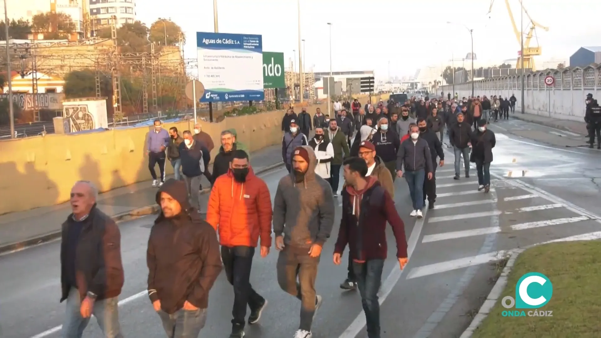 Movilización de los trabajadores del metal, convocada por CTM, en verano de 2023. 