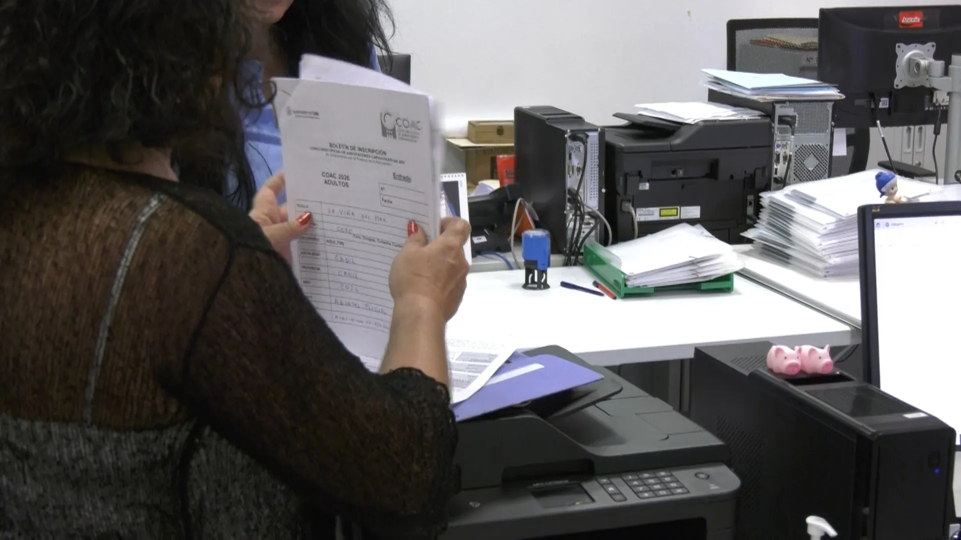 Imagen de las oficinas del IFEF durante el periodo de inscripción. 