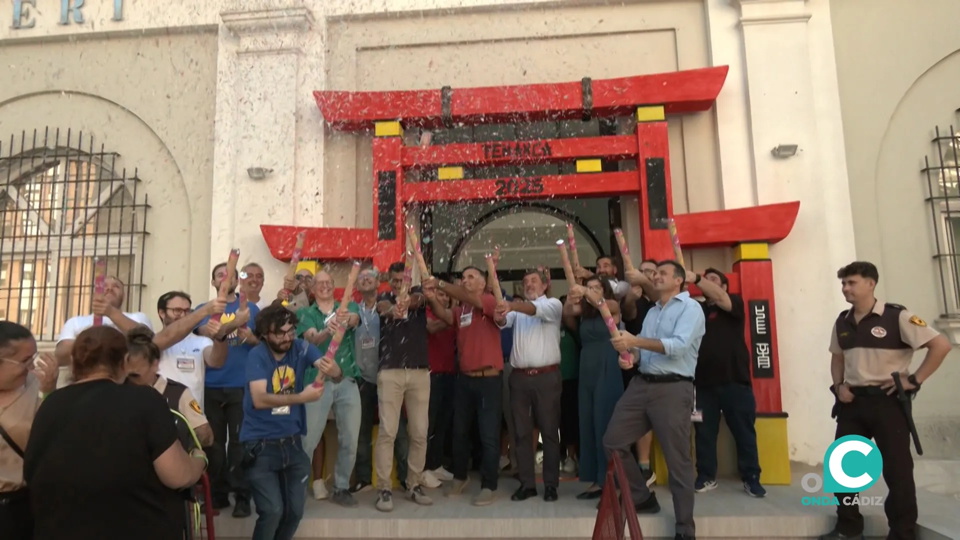 Acto de inauguración del FEMANCA 2025 en el colegio San Felipe Neri. 