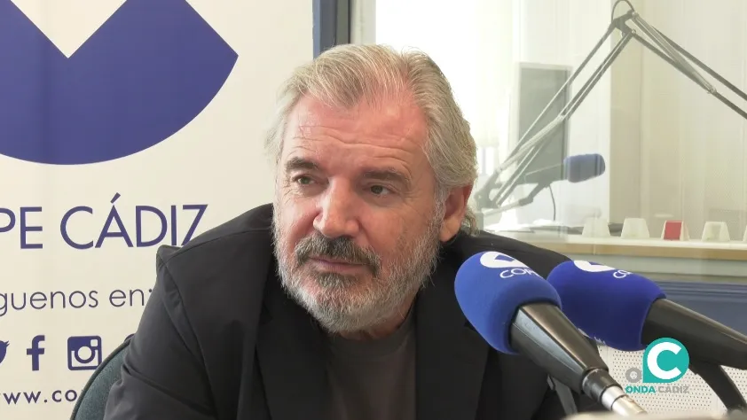 Manuel Vizcaíno durante la entrevista concedida a COPE Cádiz