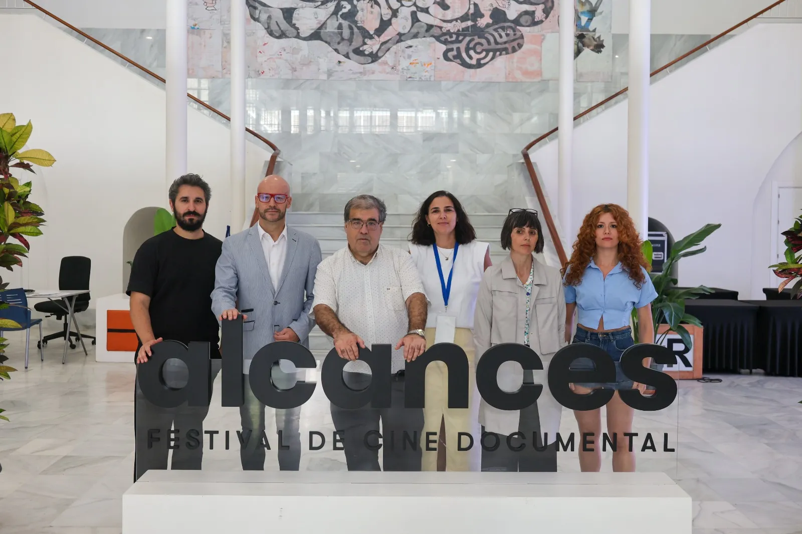 El jurado del certamen, este viernes en el ECCO