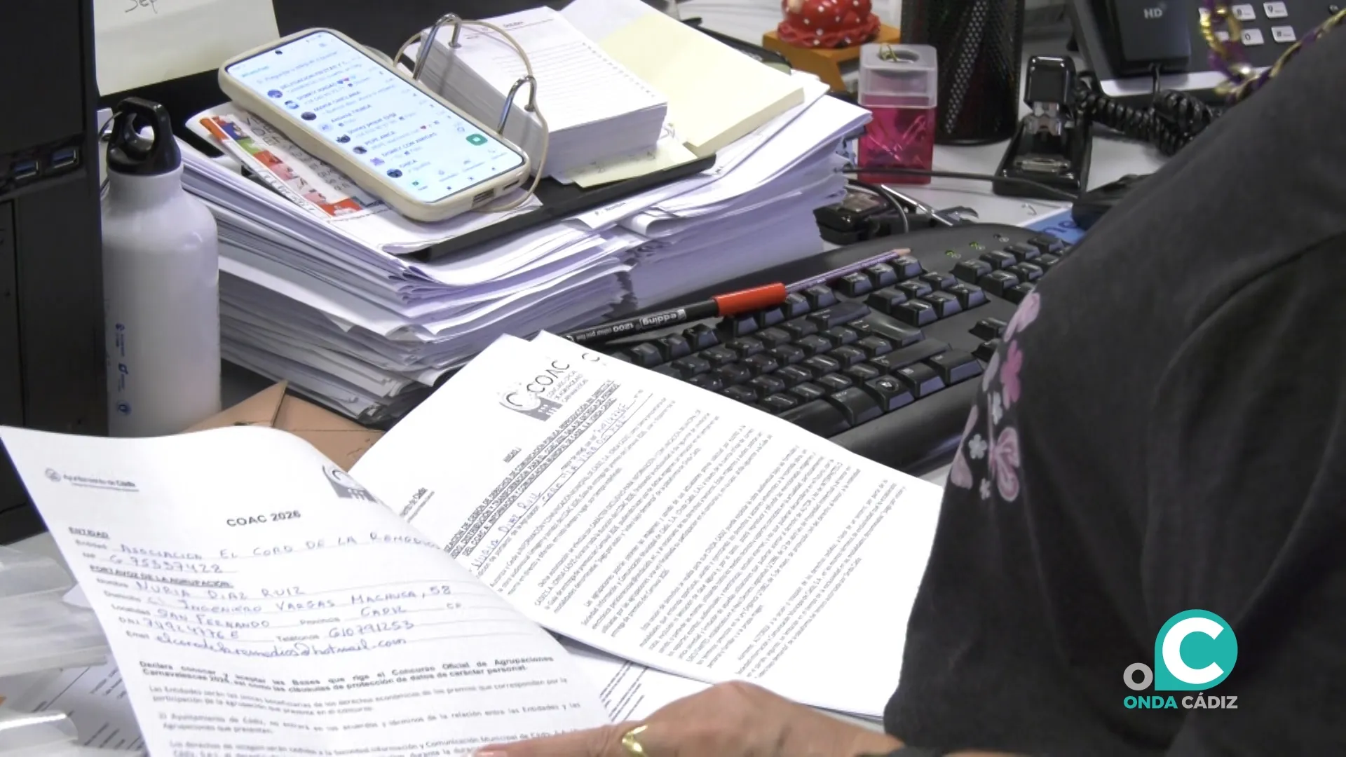 Hoja de inscripción de las agrupaciones de carnaval para el COAC 2026. 