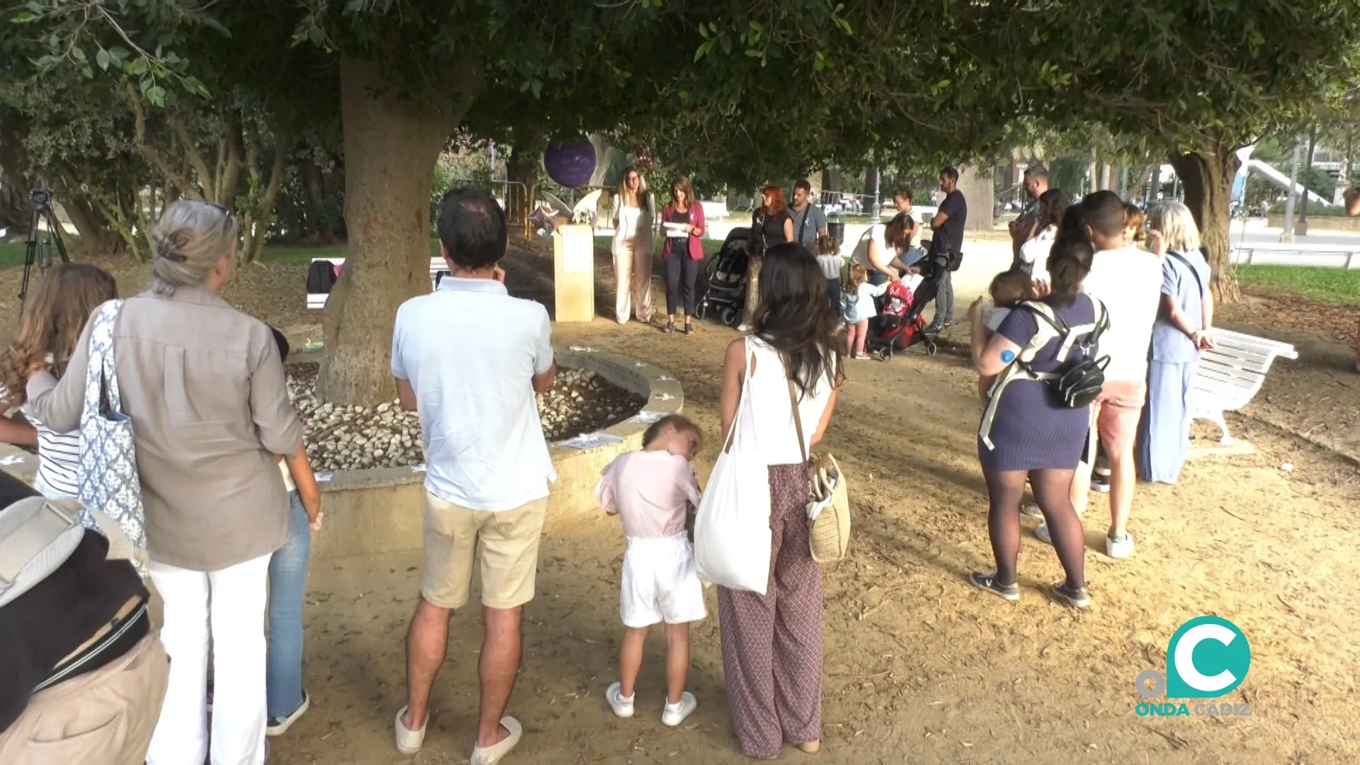 Momento del acto en el Parque Genovés por el Día Internacional del Duelo perinatal. 
