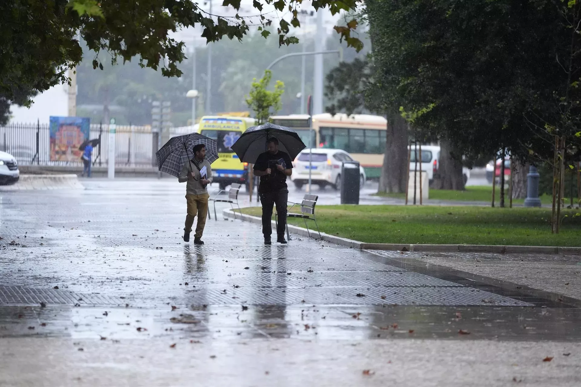 Las lluvias se mantendrán durante toda la próxima semana en Cádiz, según AEMET.