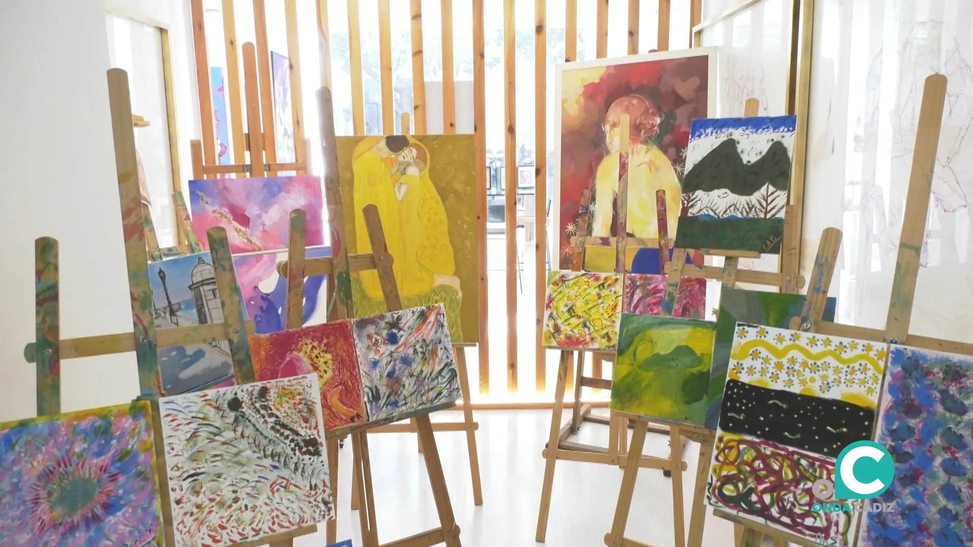Algunos de los cuadros que se incluyen en el proyecto Arteterapia. 