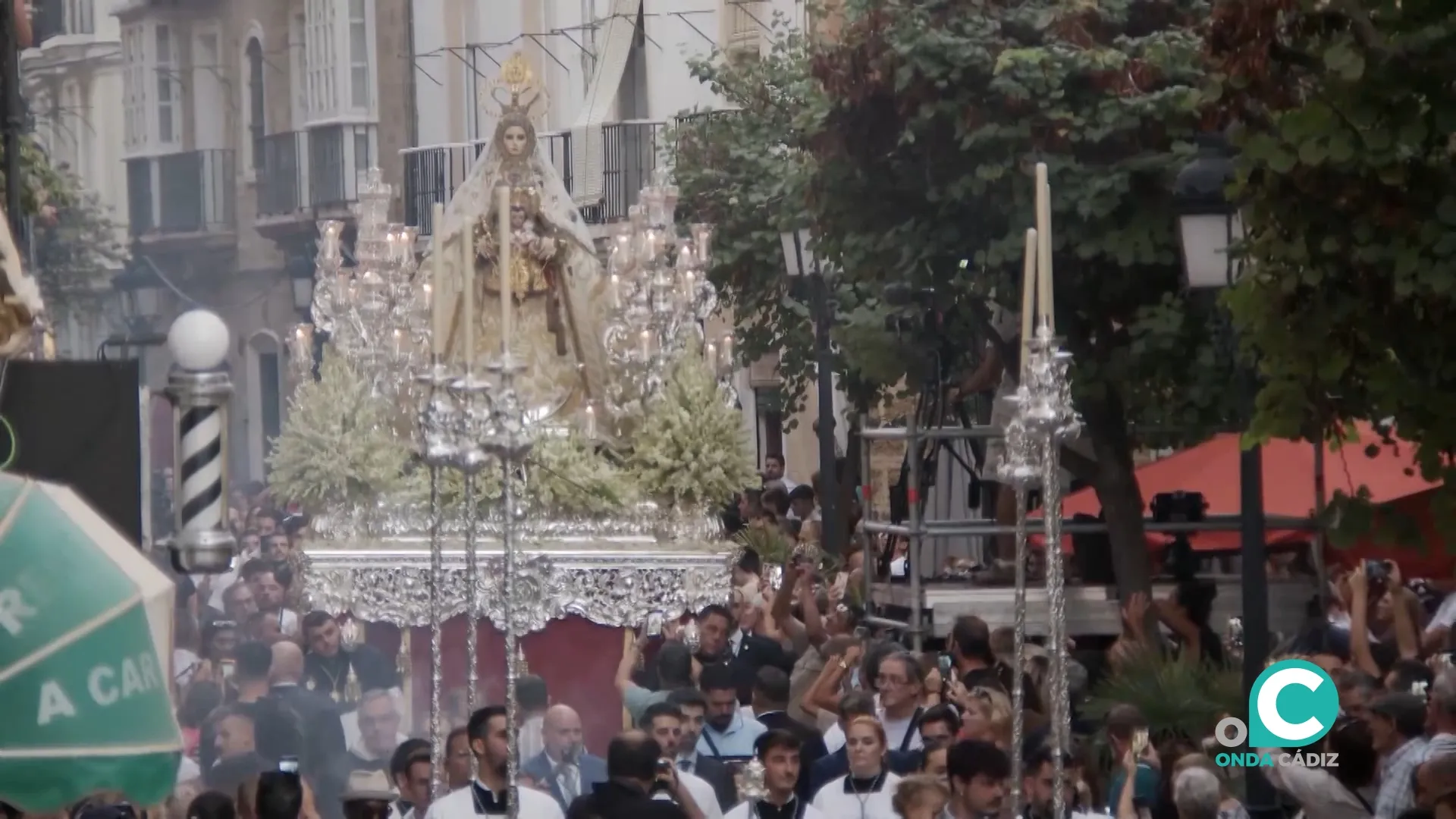Procesión de la Virgen del Rosario, en una imagen de archivo. 