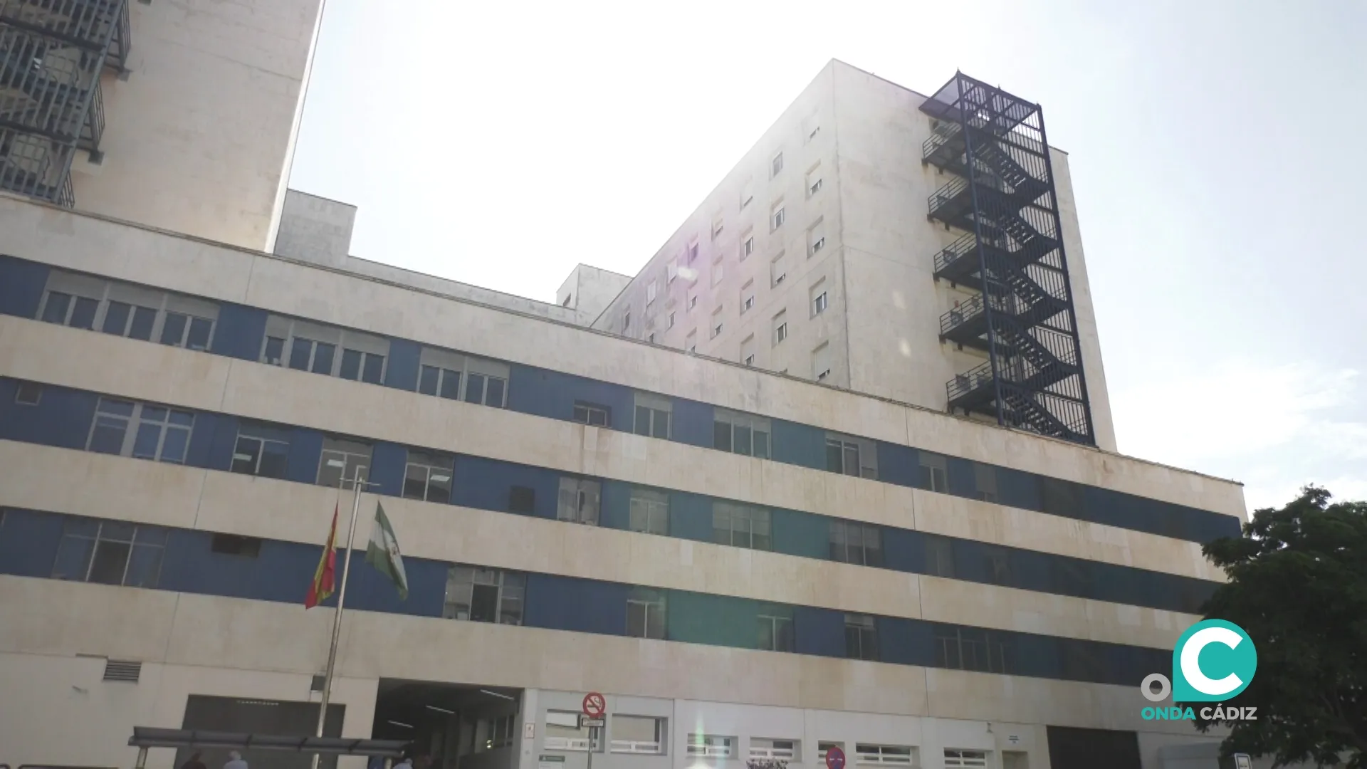 Exterior del Hospital Universitario de Puerta del Mar. 