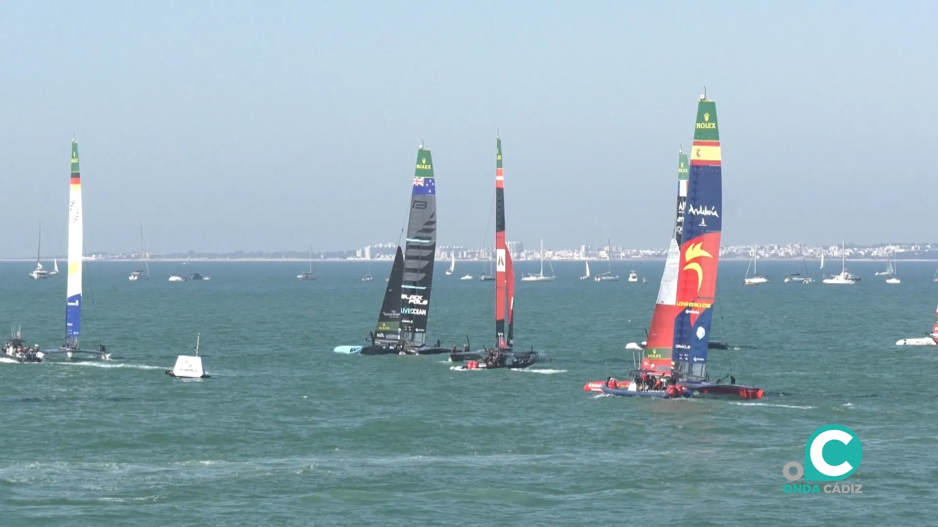 Imagen de la última jornada de la competición de la SailGP.