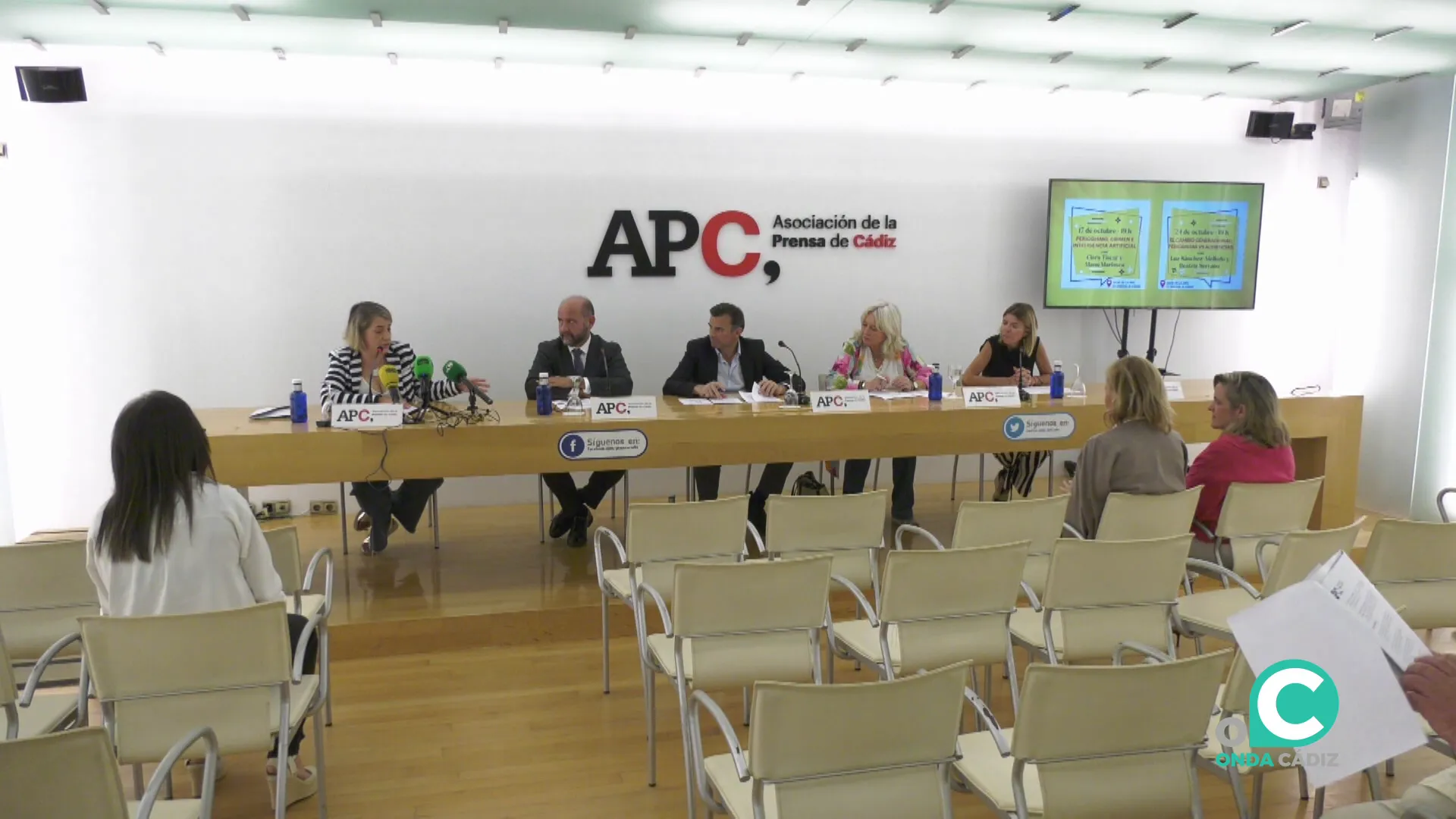 Un momento de la presentación de las sendas citas en la capital gaditana