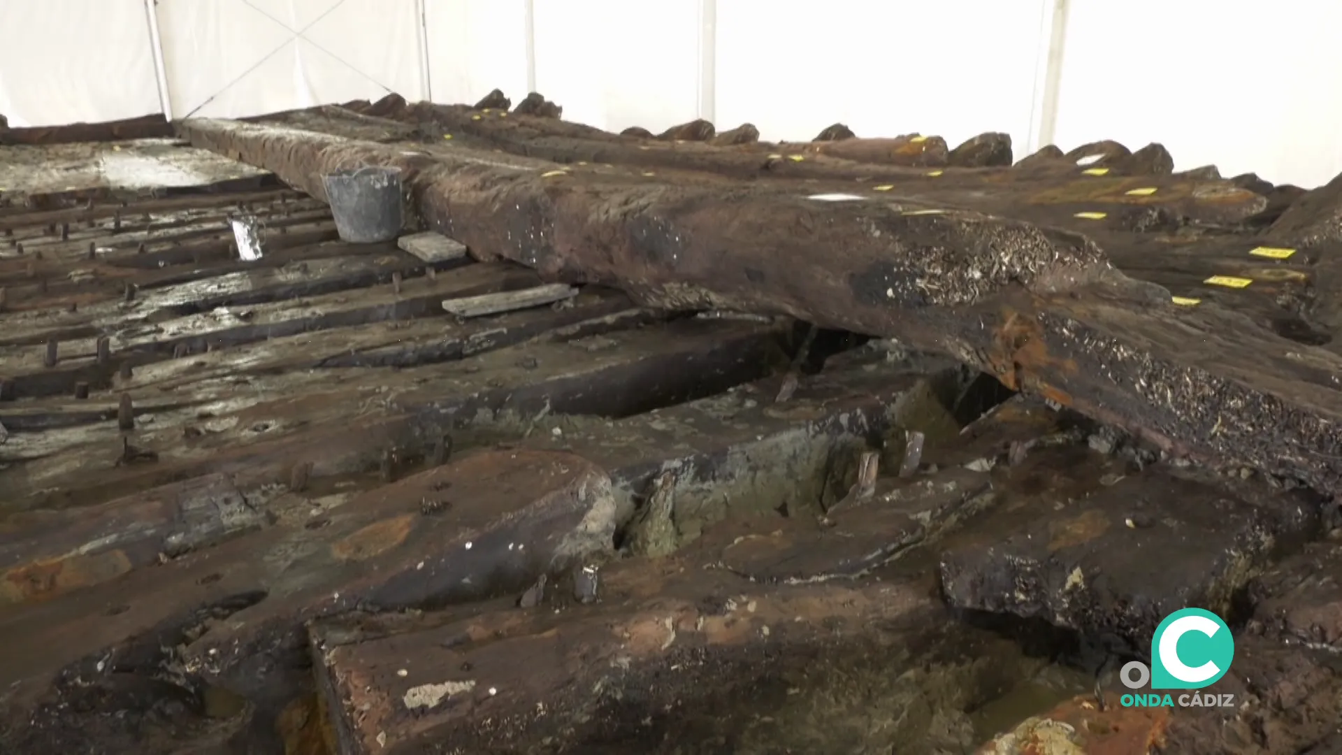 Las aguas del muelle vuelven a emerger huellas del rico pasado de la ciudad