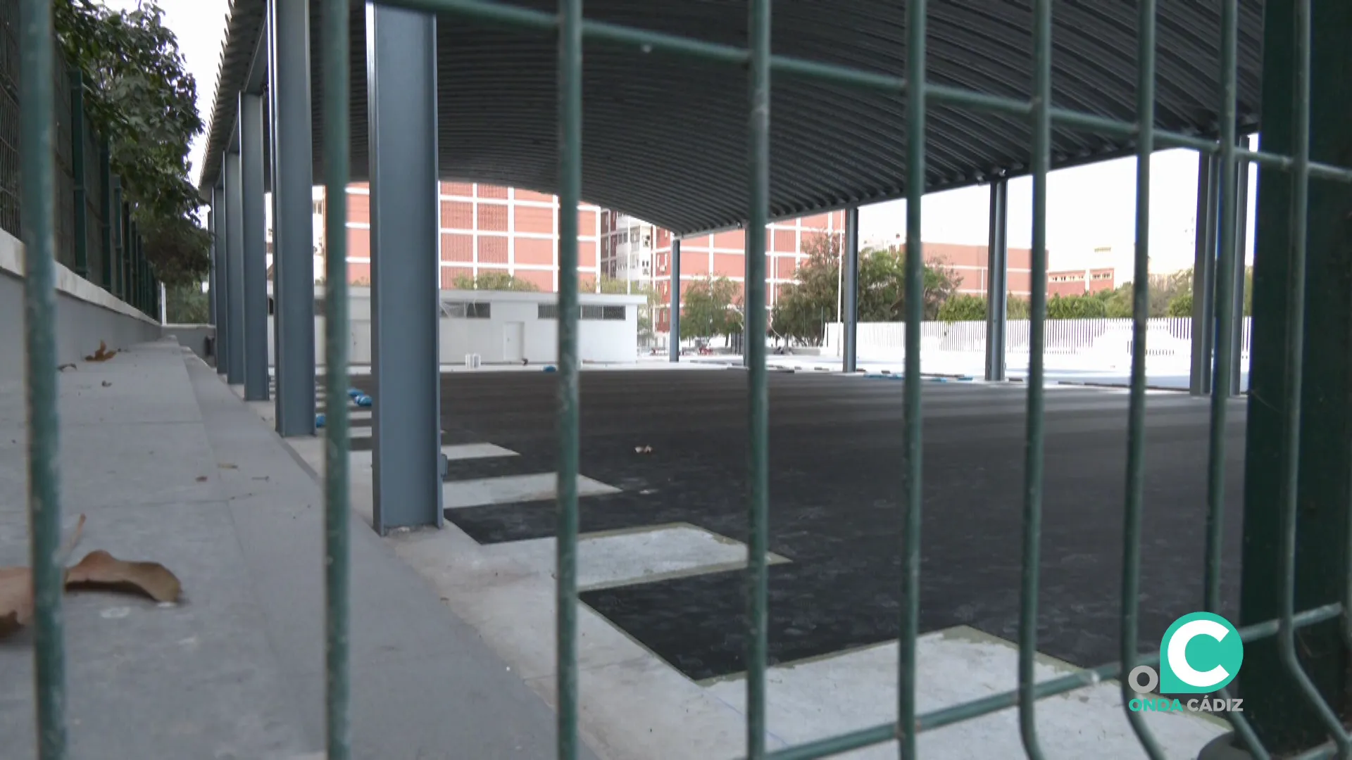 Aspecto de la pisa cubierta Juan Melendez en plena fase de actuaciones