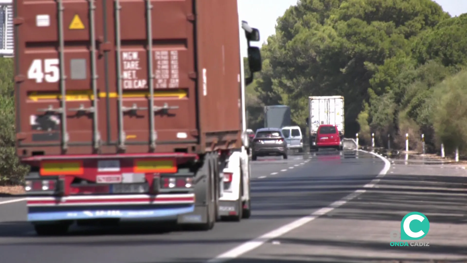 Tráfico en la en la AP-4 en una imagen de archivo
